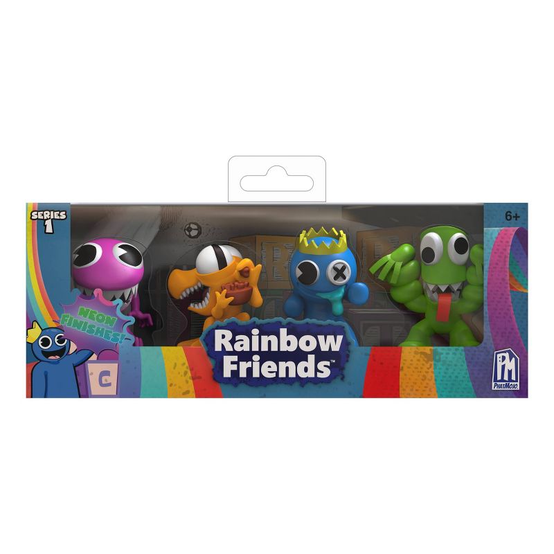 Rainbow Friends Neon Mini Figure Set - 4pk