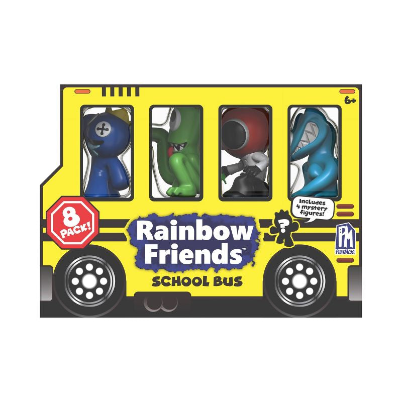Rainbow Friends School Bus Mini Figure Set - 8pk