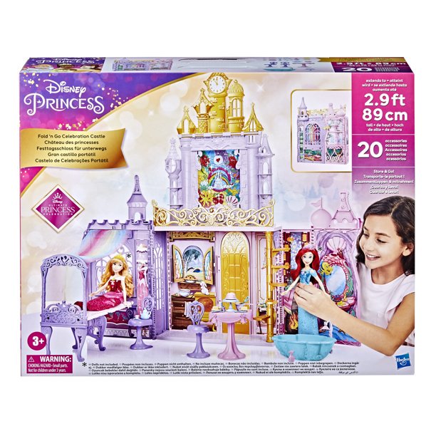 Castillo de celebración Fold N Go de Disney Princess